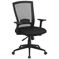 Flash Furniture Cleo Ergonomic Mesh Swivel Mid-Back Executive Office Chair, Black (HL0004K)