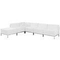 Flash Furniture Hercules Imagination Series White Leather Sectional Configuration, 6