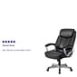 Flash Furniture HERCULES Series Ergonomic LeatherSoft Swivel Big & Tall Executive Office Chair, Black (GO18501LEA)