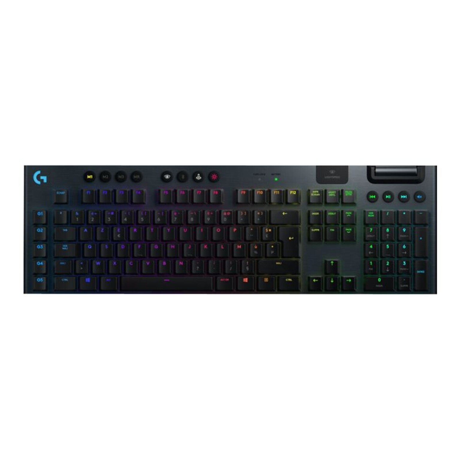 Logitech G915 LIGHTSPEED Wireless RGB Mechanical Gaming Keyboard, GL Linear, Black (920-008954)