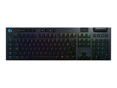 Logitech G915 LIGHTSPEED Wireless RGB Mechanical Gaming Keyboard, GL Clicky, Black (920-009103)