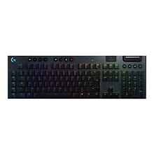 Logitech G915 LIGHTSPEED Wireless RGB Mechanical Gaming Keyboard, GL Clicky, Black (920-009103)