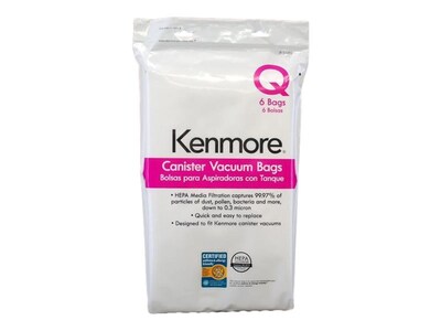 Kenmore Vacuum Bags, White (53292)