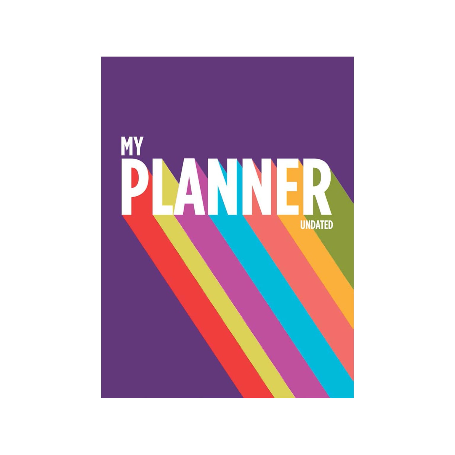TF Publishing 7.5 x 10.25 Monthly Planner, Rainbow (99-4209)