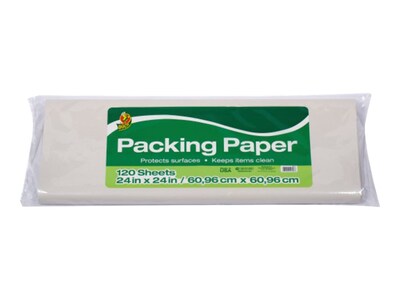 Duck 40 Piece Mailroom Bundle - HP620 Packing Tape 36/Pack + BladeSafe Tape Gun, + 60' Bubble Wrap 2/Pack + Packing Paper 2/Pack