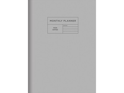 Undated TF Publishing 7.5 x 10.25 Planner, Gray (99-4210)