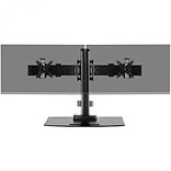 Ergotech Dual Monitor Horizontal Desk Stand, Up to 30 Monitors, Black (130-D16-B02)