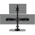 Ergotech Triple Monitor Desk Stand, Up to 30 Monitors, Black (130-D28-B12)