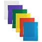 JAM Paper Plastic Sleeves, 9 x 12, Assorted Colors, 12/Pack (380SASST)