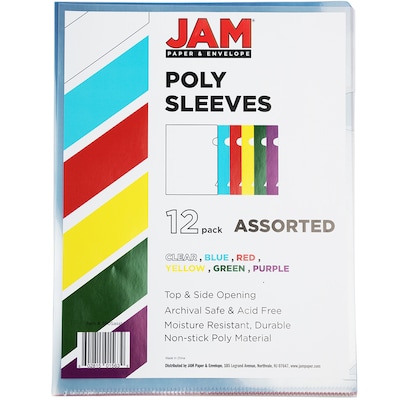 Avery Clear Plastic Sleeves Polypropylene Letter 12/Pack