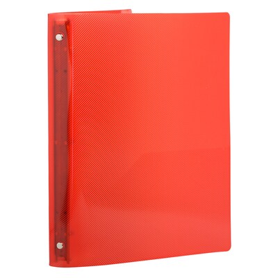 JAM Paper Designders 1 3-Ring Flexible Poly Binders, Red (750T1RE)