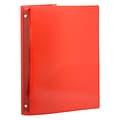 JAM Paper Designders 1 3-Ring Flexible Poly Binders, Red (750T1RE)