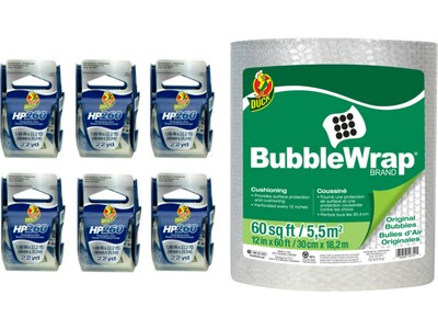 Duck HP260 Heavy Duty Packing Tape with Dispenser, 1.88 x 22.2 yds., Clear (DUCKPACKF-STP)