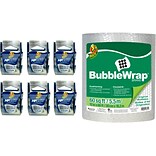 Duck 7 Piece Mailroom Bundle - HP260 Packing Tape Dispenser Rolls 6/Pack + 60 Bubble Wrap (DUCKPACK