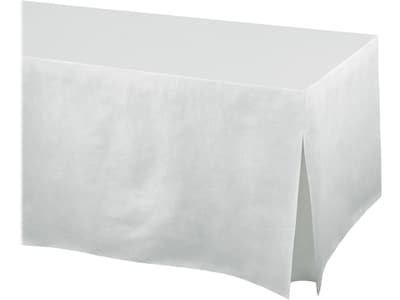 Amscan Tablefitters Party Tablecover, White, 4/Pack (578505.08)