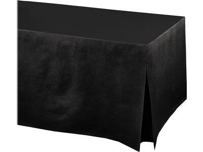 Amscan Tablefitters Party Tablecover, Jet Black, 3/Pack (579501.10)