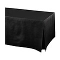 Amscan Tablefitters Party Tablecover, Jet Black, 3/Pack (579501.10)
