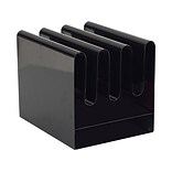 Safco Wave Front Loading Letter Tray, Letter Size, Black Steel (3223BL)