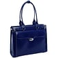 McKlein WINNETKA W Series Laptop Briefcase, Navy Genuine Leather (94837)