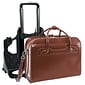 McKlein WILLOWBROOK W Series Laptop Briefcase, Brown Genuine Leather (94984)