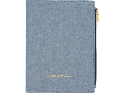 2020-2021 AT-A-GLANCE 5.5 x 8.5 Academic Planner, Emily Ley Simplified, Blue (EL401-200A-21)