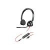 Plantronics Blackwire 3325 Wired Stereo On Ear Computer Headset, UC Certified, Black (213938-01)