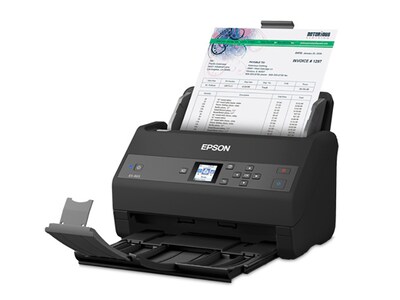 Epson ES-865 High-Speed Duplex Desktop Document Scanner, Auto Document Feeder, LCD