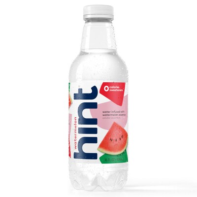 Hint Watermelon Flavored Water, 16 Oz., 12/Carton (00035)