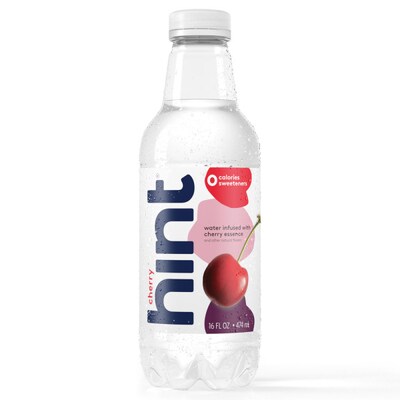 Hint Cherry Flavored Water, 16 Fl. Oz., 12/Carton (184739001573)