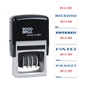2000 Plus Economy Self-Inking Message Dater, Faxed, Paid, Received, Entered, Red and Blue Ink (06500