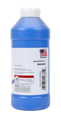 Crayola Portfolio Acrylic Paint, Brilliant Blue, 16 oz. (20-4016-570)