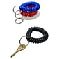 Baumgarten Wrist Coil Key Chain, Assorted Colors, Pack of 10 (BAUMCK7000