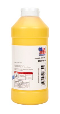 Crayola Portfolio Acrylic Paint, Brilliant Yellow, 16 oz. (20-4016-830)