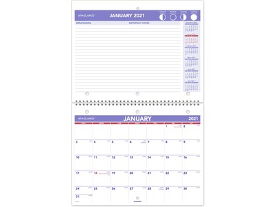 2021 AT-A-GLANCE 8.5 x 11 Desk or Wall Calendar, White (PM170-28-21)