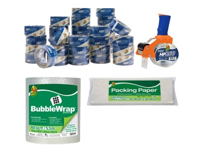 Duck HP260 Heavy Duty Packing Tape with Dispenser, 1.88 x 60 yds., Clear (DUCKPACKE-STP)