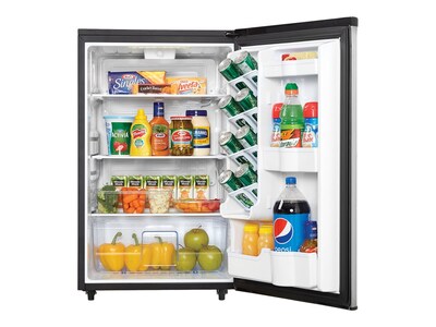 Danby Contemporary Classic 4.4 Cu. Ft. Refrigerator, Black/Silver (DAR044A6BSLDBO)