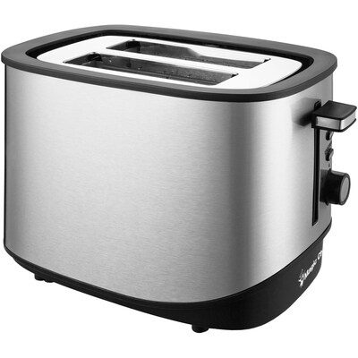 Magic Chef 2-Slice Toaster, Stainless Steel/Black (MCST2SS)