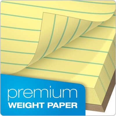 Tops Docket Gold Notepads, 8.5" x 11.75", Canary, 50 Sheets/Pad, 12 Pads/Pack (63950)