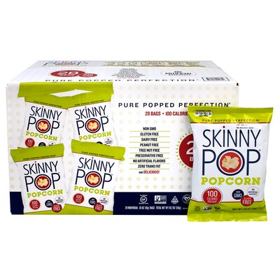 Skinny Pop Original Popcorn, .65 oz., 28/Box (SKP00462)