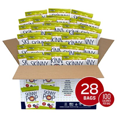 Skinny Pop Original Popcorn, .65 oz., 28/Box (SKP00462)