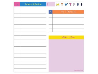 TF Publishing Daily Note Block, 4.5 x 4.5, Bright Block, 300 Sheets/Pad, 1 Pad/Pack (99-3311)