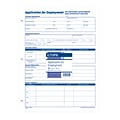 TOPS® Application for Employment, 2-Sided, 8-1/2 x 11, 50 Sheets/Pad, 2 Pads/Box (32851)