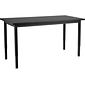National Public Seating Steel Science Table, Chemical Resistant Series, 30" x 60", Height Adjustable, Black (SLT3-3060C)