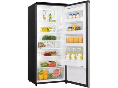 Danby Designer 11 Cu. Ft. Refrigerator, Black/Stainless Steel (DAR110A1BSLDD)