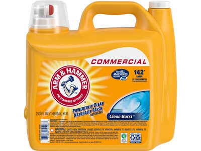 Arm & Hammer Clean Burst Laundry Detergent Liquid, 213 Oz., 2/Carton (33200-00556)