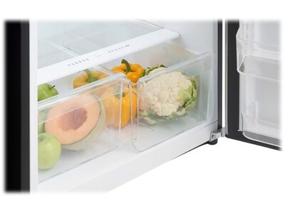 Danby 10.1 Cu. Ft. Refrigerator w/Freezer, Stainless Steel Look (DFF101B1BSLDB)