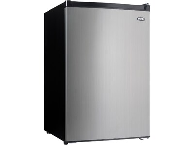 Danby 4.5 Cu. Ft. Refrigerator w/Freezer, Stainless Steel (DCR045B1BSLDB-3)
