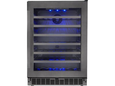 Silhouette Select Sydney 5.6 Cu. Ft. Wine Cooler, Black Stainless Steel (SSWC056D1B-S)