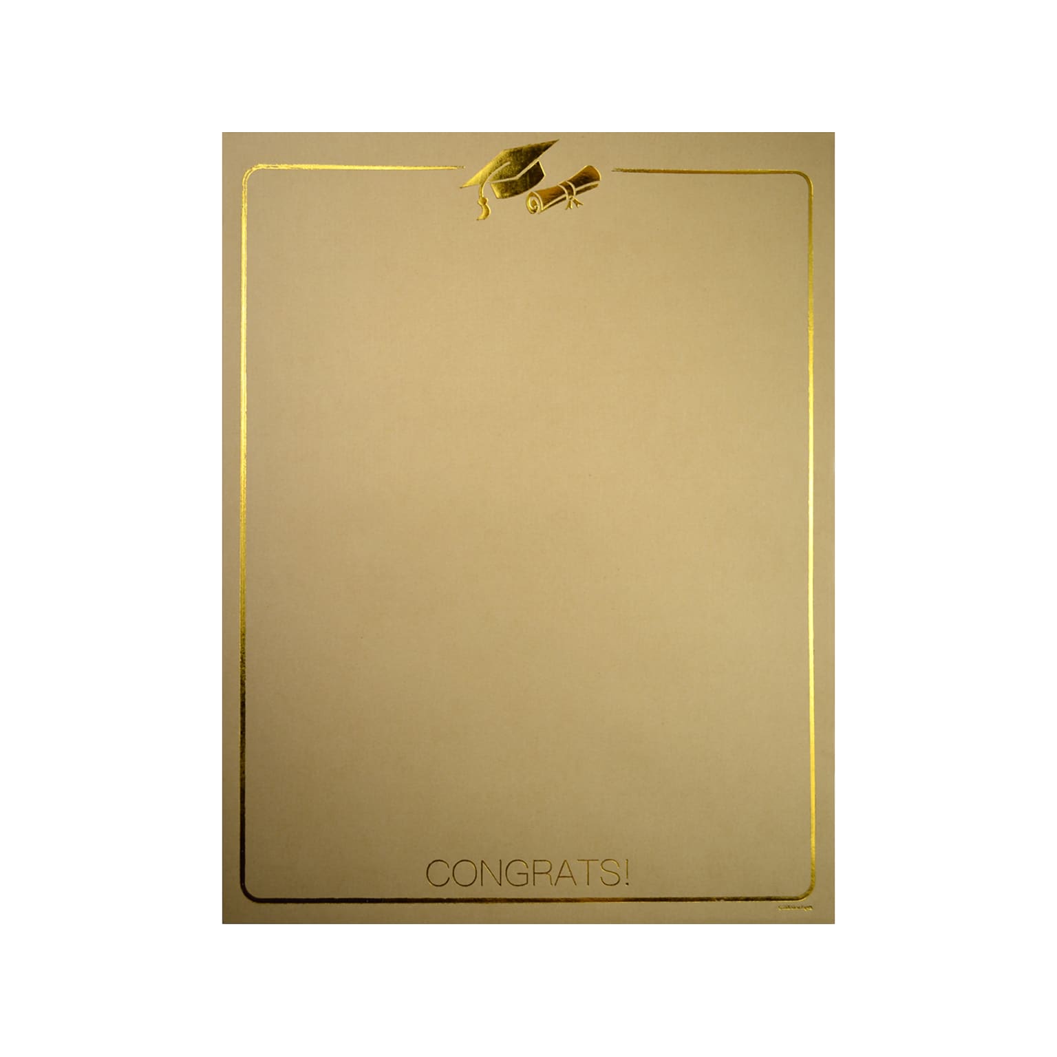 Great Papers! Graduation Letterhead, Golden Grad Foil, 40/Pack (2020017)