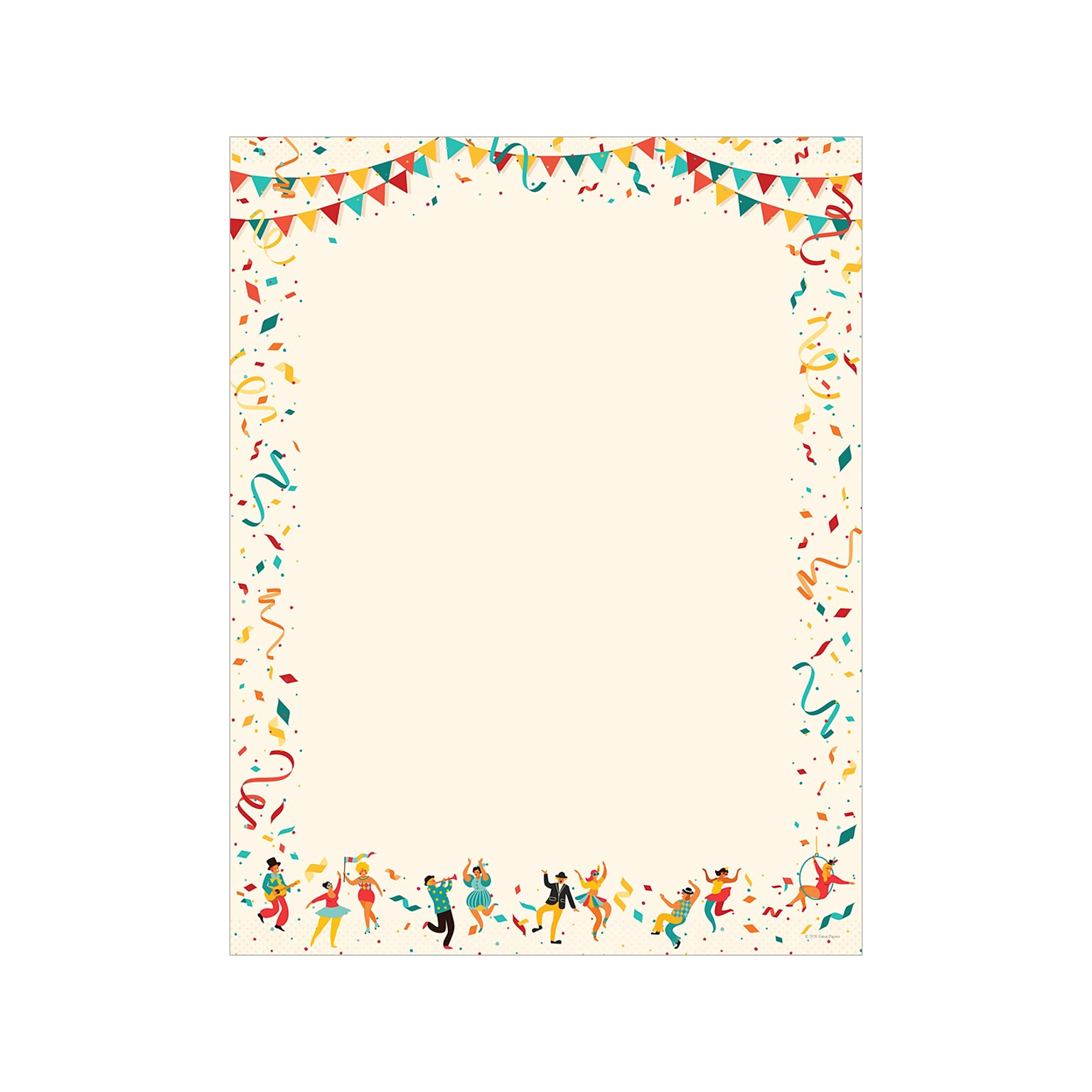 Great Papers! Holiday Letterhead, Mardi Gras, 80/Pack (2020020)